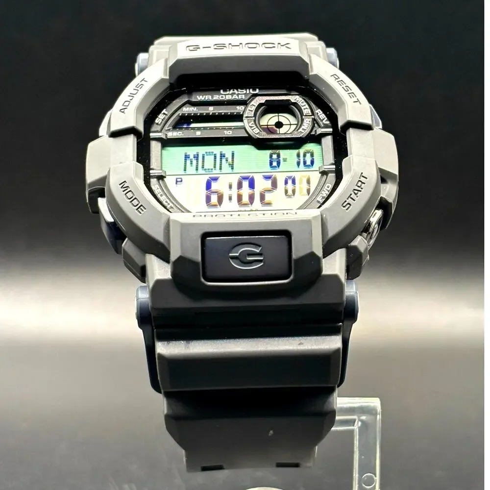 Casio G-Shock GD-350-8 Vibration Alarm Tactical Digital Men's Watch NIB Full Set
